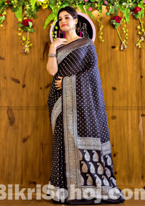 Dhu Priyanka Sharee with Blouse Piece